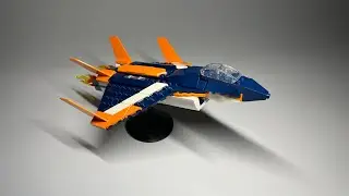 LEGO: Creator &ldquo;Supersonic Jet&rdquo; #31126 Stop motion Build Walkthrough Review