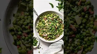 Spring peas and bacon french style!