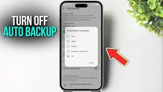 Как отключить автоматическое резервное копирование в WhatsApp