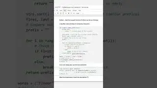 Python – Find the Longest Common Prefix in an Array of Strings 🚀 