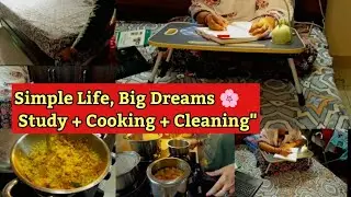 Indian Mom&rsquo;s Productive Day 🌸 | Cooking, Cleaning & Study Routine | Real Life Motivation 💪✨