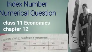 class 11 Economics chapter 12 Index number numerical question