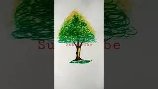 tree painting easy#shorts #shortvideo #shortsfeed #viralshortshacks