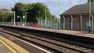 DPS Class 40 40145 hauling empty stock with 90001 on the rear.