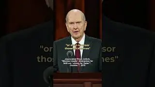Mormon Prophet Russell Nelson, Using Nicknames Is Victory For Satan, I'm A Mormon Campaign