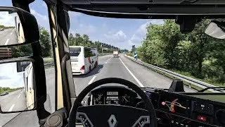 4K Ultra Realistic Graphic Renault |Euro Truck Simulator 2 1.57 Snowymoon Mod Gameplay