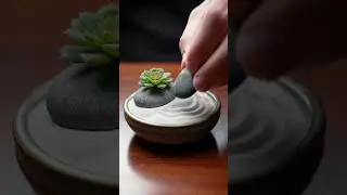Create a Calming Mini Zen Garden in 60 Seconds! 華