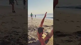 Sunrise beach workout! #workout #workoutmotivation #fitness #abs #beachworkout