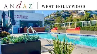 ANDAZ West Hollywood Hyatt Hotel Walk Through Tour - Room - Pool