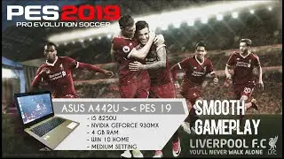 ASUS A442U GAMING TEST | PRO EVOLUTION SOCCER 2019 INDONESIA | SMOOTH