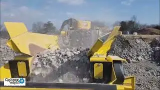 Converting Limestone to #57 stone, #2 stone, and Base material using a Keestrack B3 & K3