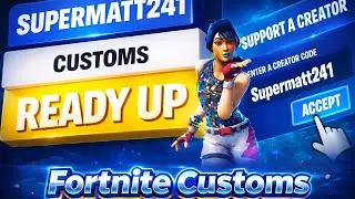🔴 FORTNITE RELOAD CUSTOMS JOIN UP ✅ RAIDING STREAMERS USE CODE supermatt241 in item shop #ad