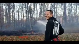 Glasgow area woods fire 🔥 