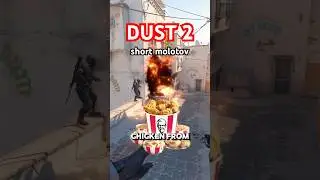 dust 2 short molotov #counterstrike2