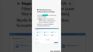Recover lost USB files with simple and reliable methods #usb #recovery
