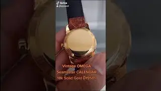 Vintage OMEGA Seamaster CALENDAR​ 18k Solid Gold ปี1950s