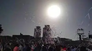 100 Million Celebration at Jio with Beautiful Paper Fire Works !