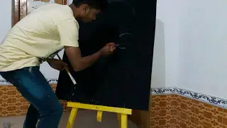 Glue and Glitter Speed Painting | Indian Artist