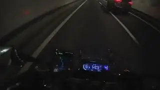 Honda CB650R Stock Exhaust Sound ( with tunnel run)