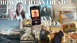 how much i *realistically* read in a week 🎧📖