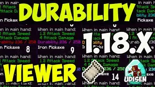 HUD mod 1.18.2 - watch how to install or how to get Durability viewer 1.18.2 for minecraft (Fabric)
