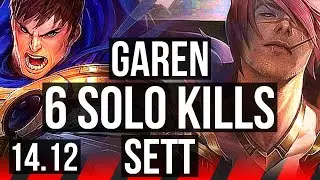 GAREN vs SETT (TOP) | 6 solo kills | VN Master | 14.12