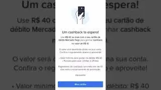 ​🤑 GANHE R$40 DE CASHBACK COM O MERCADO PAGO SEM GASTAR NADA USANDO O CART&Atilde;O DE DEBITO DA CONTA