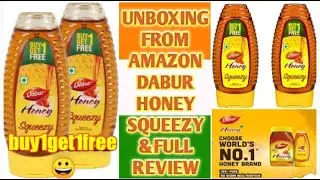 Dabur Honey Squeezy Unboxing /Buy 1 Get 1 Free 450gm From Amazon / Unboxing & Review /Asaan Unboxing