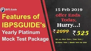 Features of IBPSGUIDE's Yearly Platinum Mock Test Package