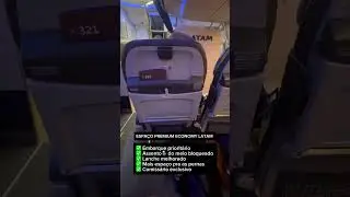 Espa&ccedil;o premium economy Latam 10/10 🔥✅  #milhas  #latam #aeroporto #riodejaneiro #saopaulo