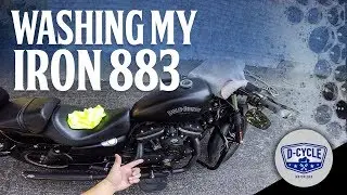 HOW TO WASH A HARLEY DAVIDSON IRON 883