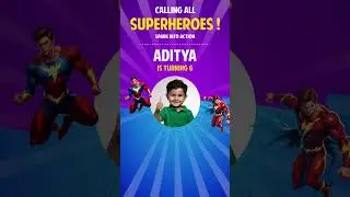 Electrifying Fun Superhero Birthday Invitation #
