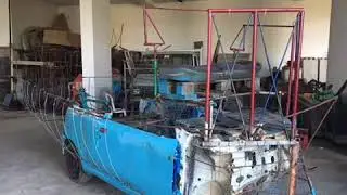 Preparazione carro allegorico Gonnoscodina 2020