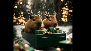 Capybaras Steal Rudolph&rsquo;s Job?! Santa Left Stranded! 🦌🎅