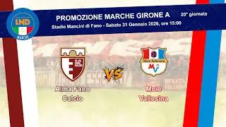 Alma Fano Calcio - Moie Vallesina | Promozione Marche Girone A - 20a giornata - Calcio