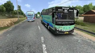 Bus lintas pulau dari Medan tujuan Jember Jawa Timur | bus simulator Indonesia 