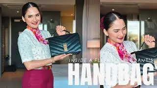 INSIDE A FLIGHT ATTENDANT’S HANDBAG ✈️🤍