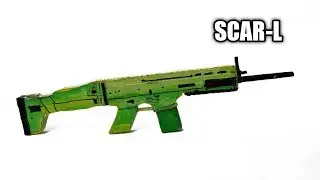 How to make easy SCAR L gun with cardboard || step by step tutorial..