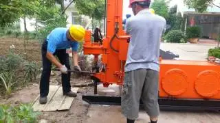 Drilling rig for double liquid grouting