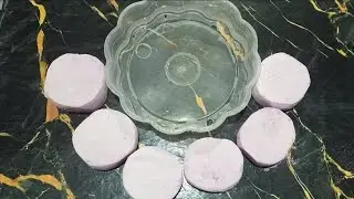 Fresh Homemade Lavender Round Gym Chalk Blocks Water Crush | ASMR | Oddly Satisfying | Sleep Aid |