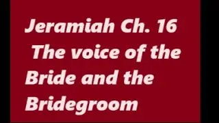 Jeramiah 16: Book of Jeremiah, Catholic Bible Study, Fr. Tim Peters