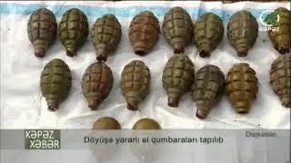 D&ouml;y&uuml;şə yararlı əl qumbaraları tapılıb - KepezTV