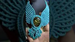 @MACRAMETITA  Macrame necklace 🤩🤩🤩