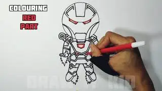 How To Draw War Machine ( Ironman James Rhodes suit ) For Kid
