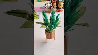 DIY Artificial plant 🪴 #shorts #diy #artificialplants #craft #viralsorts #handmade #diyplanters #art
