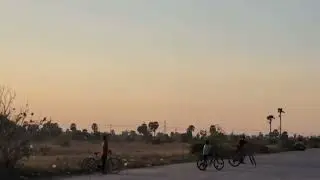 Relaxing movement in countryside | Sunset 