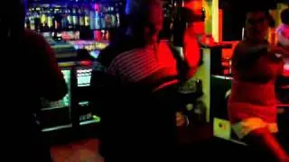 HIGHLANDER BAR/STAFF ENTERTAINING.