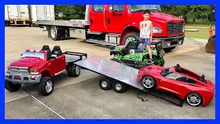 Playing, Loading The Powered Ride on Corvette