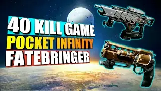 40 KILLS! With Fatebringer & Pocket Infinity (No heavy) - Sunsinger Warlock Destiny The Taken King