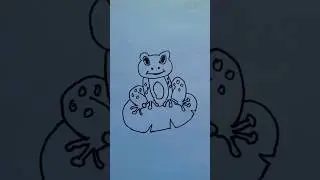Frog drawing|How to draw frog step by step#short #ytshorts